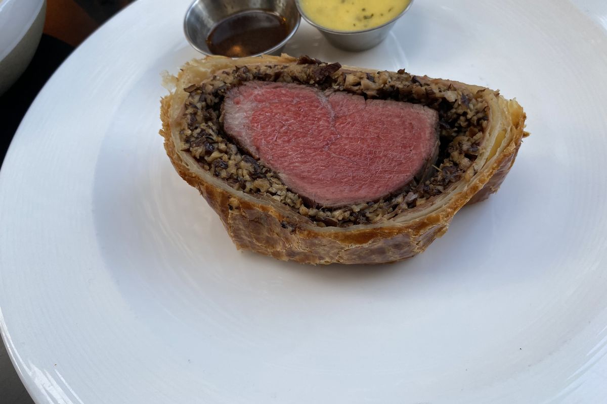 Beef Wellington at About Last Knife in Chicago.  (Ed Condran/The Spokesman-Review)