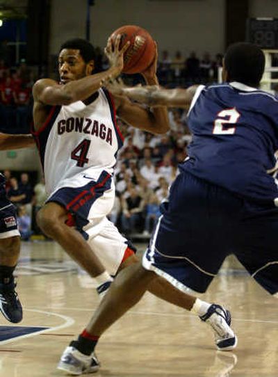 
Pierre Marie Altidor-Cespedes started 31 games as a sophomore at Gonzaga. Associated Press
 (Associated Press / The Spokesman-Review)