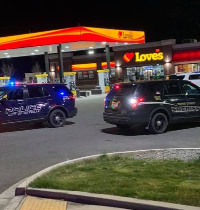 The Love’s Travel Stop where a Ritzville Police officer shot and killed a subject who had a machete. (Ritzville Police Department)