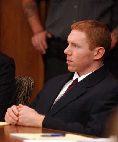 
Fred Russell appears in court Monday, the first day of his trial in Kelso, Wash., in Cowlitz County. 
 (RICHARD ROESLER / The Spokesman-Review)