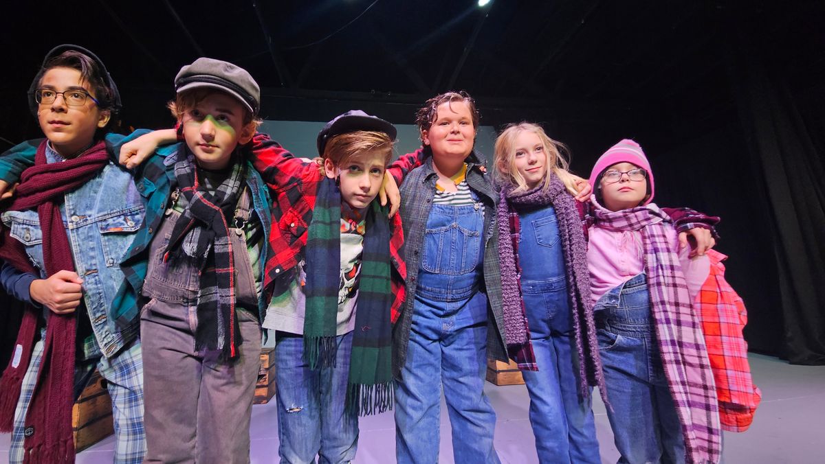 The Herdman children in “The Best Christmas Pageant Ever,” running Friday through Dec. 22 at the Spokane Children’s Theatre.  (Courtesy of Tanya Brownlee )