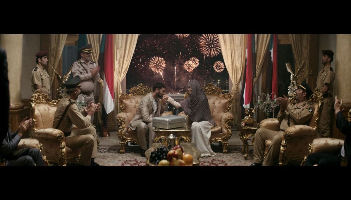 This undated still provided by Axe, shows a frame grab from its 2014 Super Bowl XLVIII Ad. (Associated Press)