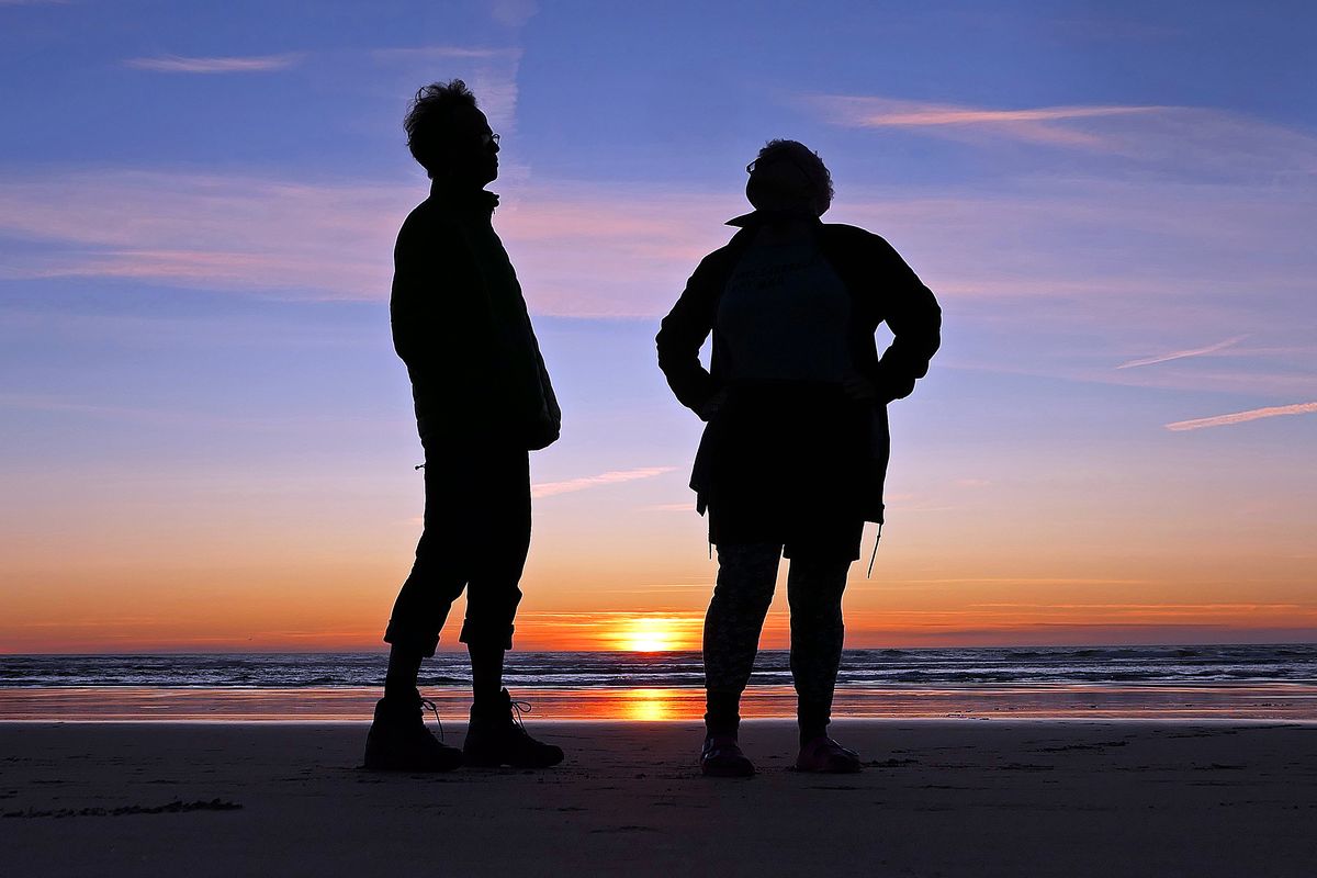 On the first day of our trip down the West Coast, we celebrated with a beautiful sunset at Cape Disappointment State Park. (John Nelson)