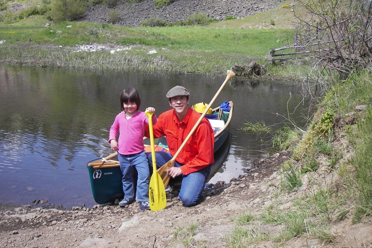 Sage Brock, who had just turned 5, was all smiles after her first overnight canoe trip to Bonnie Lake in the Rock Creek drainage. (Courtesy)