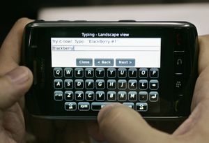 The BlackBerry Storm smart phone. (Associated Press / The Spokesman-Review)