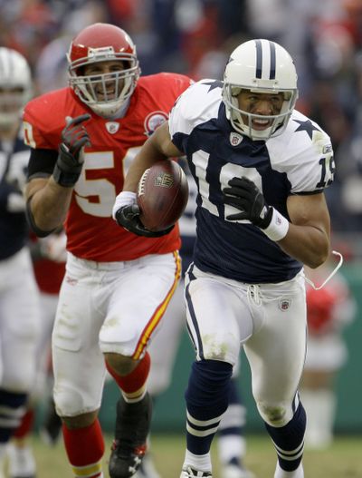 Associated PressMiles Austin: 250 receiving yards, 2 TDs for Dallas. (Associated Press / The Spokesman-Review)