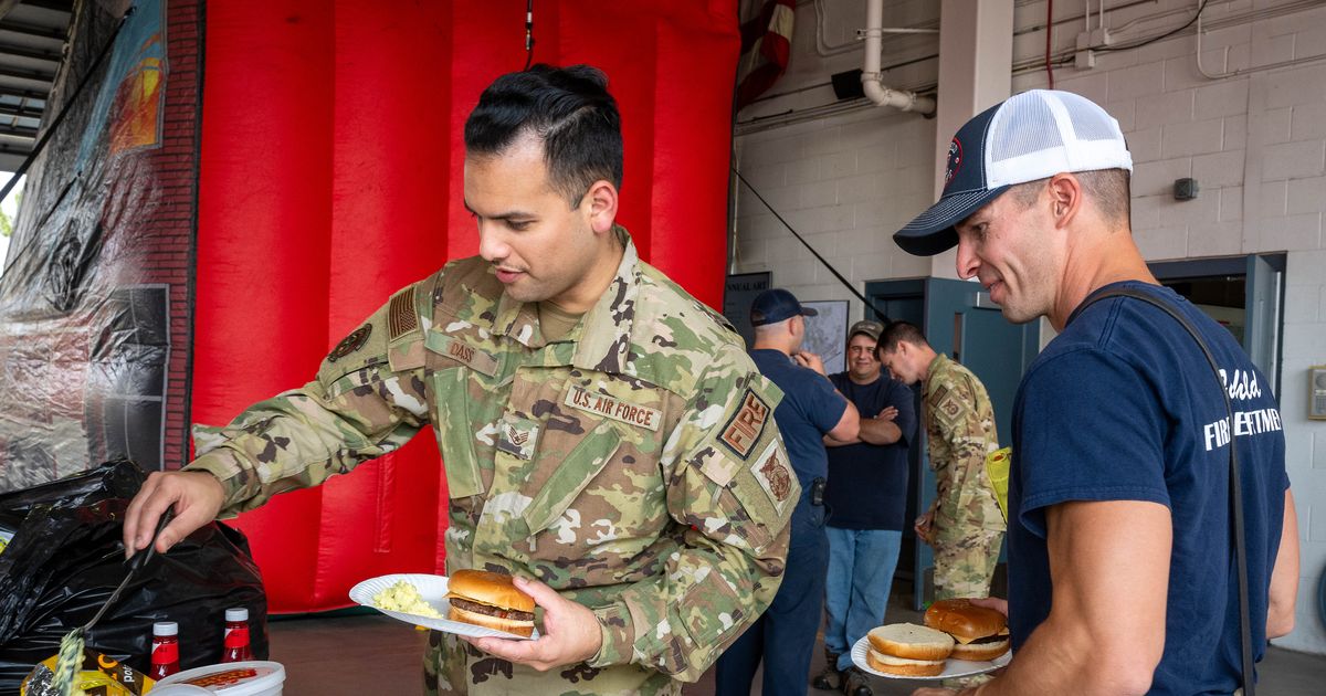 'We still have each other' Fairchild's fire department hosts cookout