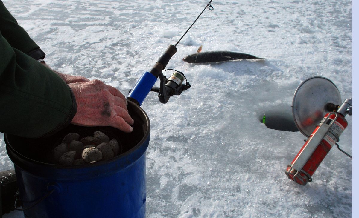 Ice fishing requires faith