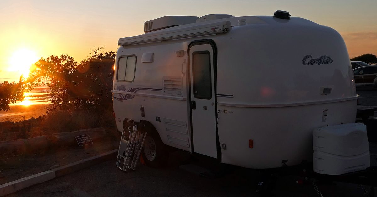 The Casita is a popular lightweight fiberglass trailer that can be pulled with a passenger car. (John Nelson)