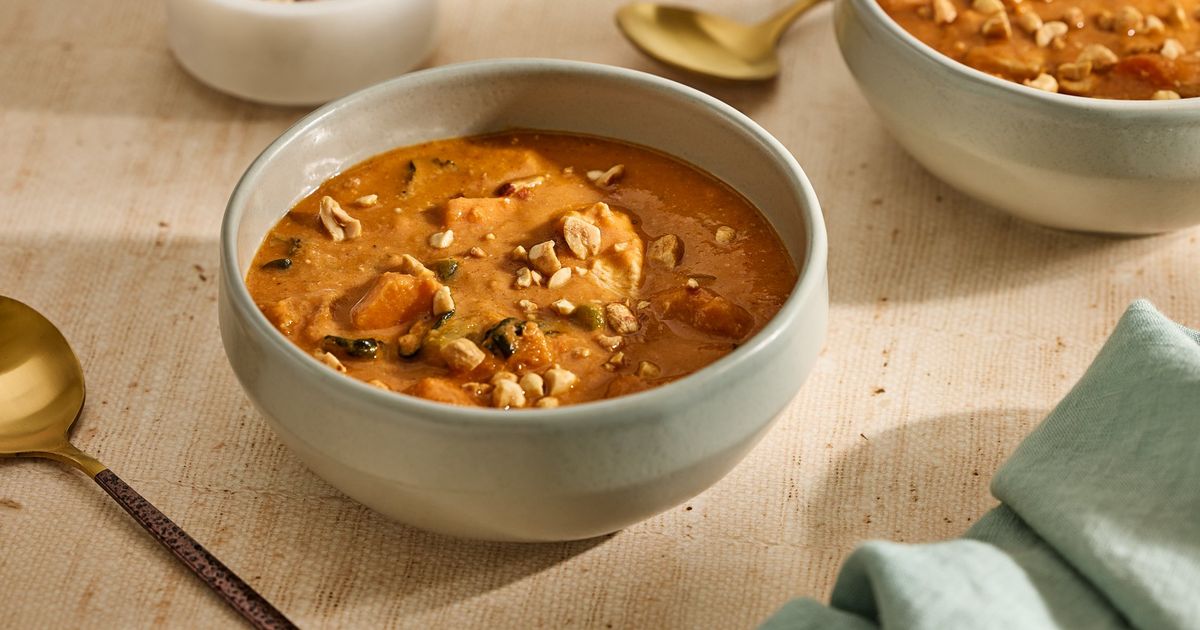 This chicken soup with peanut butter channels