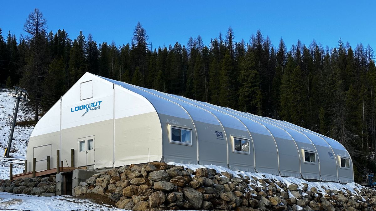 The new sprung structure at Lookout Pass Ski Area.  (Courtesy of Ski Lookout Pass)