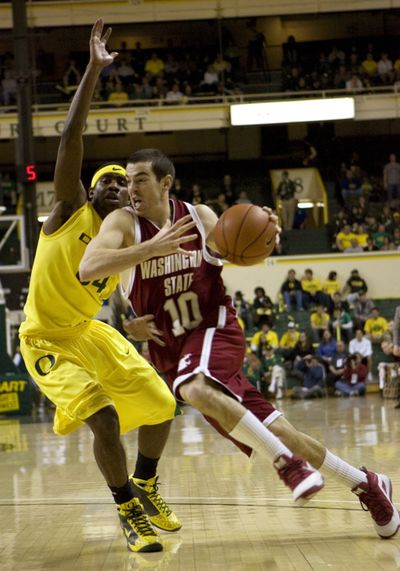 Seniors such as  Taylor Rochestie will have to lead WSU’s postseason bid.  (Associated Press / The Spokesman-Review)