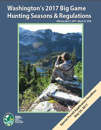 Washington 2017 hunting rules pamphlet.
