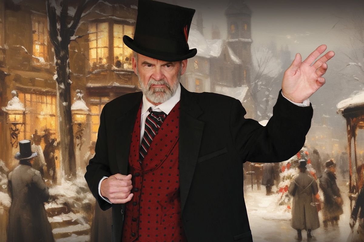 Sam Shick as Ebenezer Scrooge in Spokane Civic Theatre’s production of “A Christmas Carol,” running Friday through Dec. 22.  (Courtesy of Marlee Melinda Andrews)