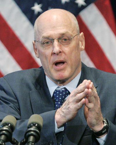 Treasury Secretary Henry Paulson, who has been criticized for repeated revisions of the financial rescue program, said Tuesday the Bush administration was considering more changes.  (Associated Press / The Spokesman-Review)