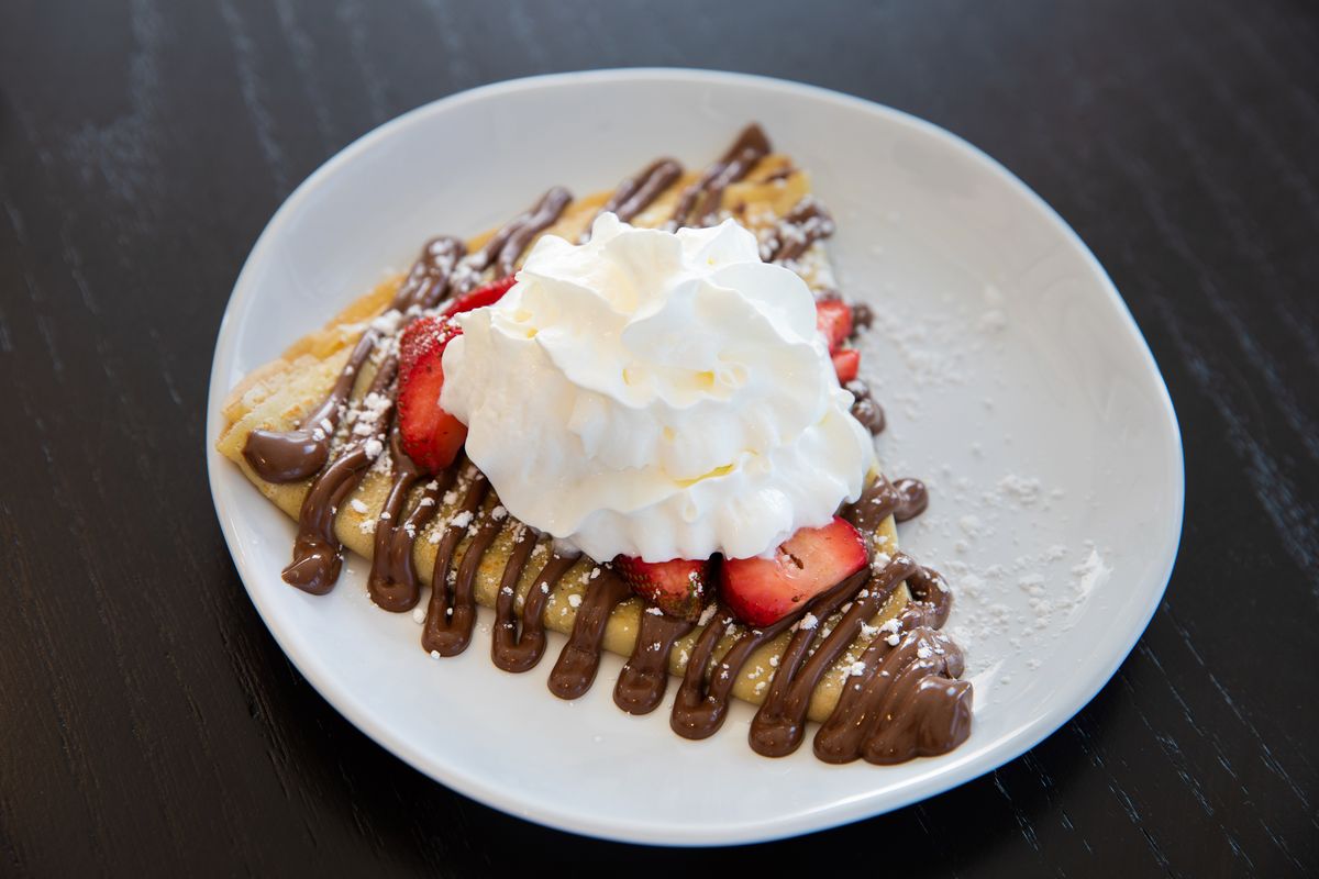 The Berry Nutty crepe at Crepe Cafe Sisters.  (Ari Nordhagen)