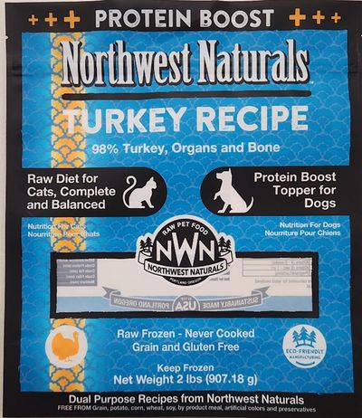 Oregon-based Northwest Naturals of Portland is recalling a batch of its Northwest Naturals brand two-pound Feline Turkey Recipe raw frozen pet food after it tested positive for the H5N1 avian influenza virus, company officials announced. The recalled bags have “Best if used by” dates of 05/21/26 B10 and 06/23/2026 B1.  (Northwest Naturals/TNS)