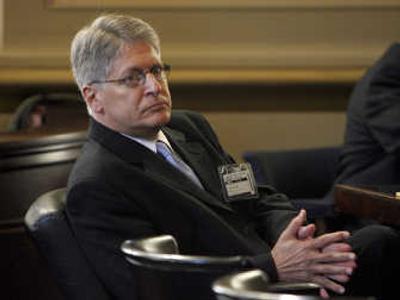 
Durham County District Attorney Mike Nifong listens at a North Carolina State Bar trial  Tuesday. 
 (Associated Press / The Spokesman-Review)