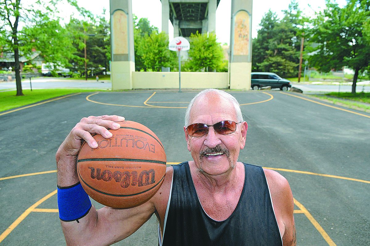 Jerry Talley, 71, was not going to participate in Hoopfest following the recent death of his wife, but his son convinced him she would want him to keep playing. (Dan Pelle)
