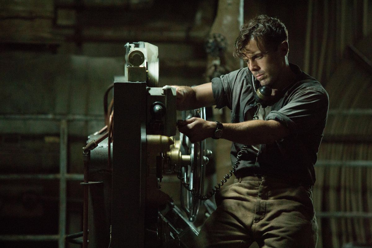 In this image released by Disney shows Casey Affleck in a scene from, "The Finest Hours," a heroic action-thriller based on the true story of the most daring rescue in the history of the Coast Guard. (Claire Folger/Disney via AP) ORG XMIT: NYET121 (Claire Folger / AP)