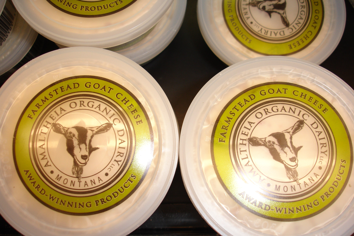 UM and MSU food services offer goat cheeses from Amaltheia Dairy in Belgrade, Mont.   (Jean Arthur / Down to Earth NW Correspondent)
