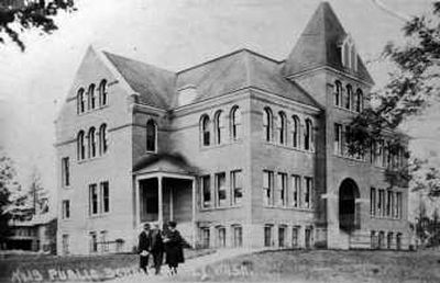 
This is the first Cheney High School building in 1917. Cheney High School, originally approved in 1909, is preparing to celebrate its centennial. 
 (Jesse Tinsley / The Spokesman-Review)