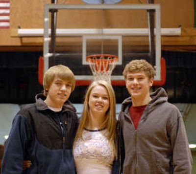 
The Heinen siblings are all starters for the Freeman Scotties basketball teams. From left, Peter, a sophomore; Carley, a junior; and Jake, a senior.
 (J. BART RAYNIAK / The Spokesman-Review)