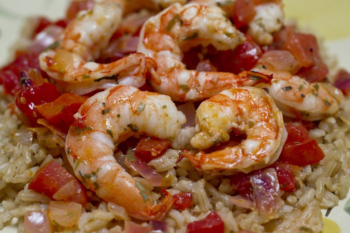 Fresh shrimp in a light Provencal sauce is one of celebrity chef Jacques Pepin’s creations.