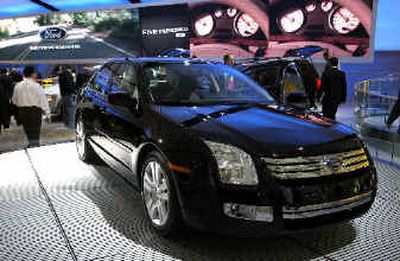 
The 2006 Ford Fusion is on display at the North American International Auto Show in Detroit, on Wednesday.
 (Associated Press / The Spokesman-Review)