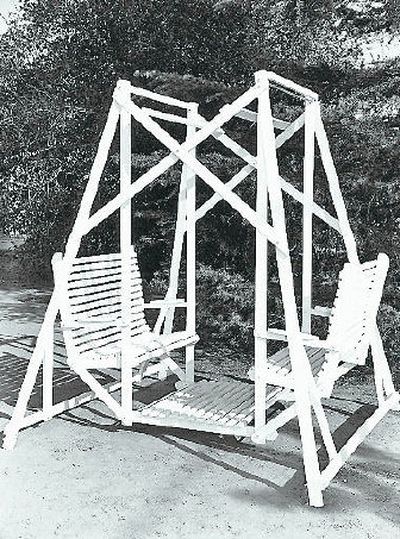 
The plan for the lawn glider swing costs $9.95.  
 (U-BILD / The Spokesman-Review)