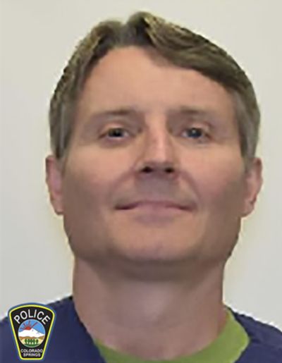 This photo released by the Colorado Springs Police Department on Friday, March 29, 2019 shows James William Hanlon. Authorities said Hanlon, 53, is suspected of killing his neighbor in Colorado Springs, Colo., and the incident was recorded by the victim’s cell phone. (AP)
