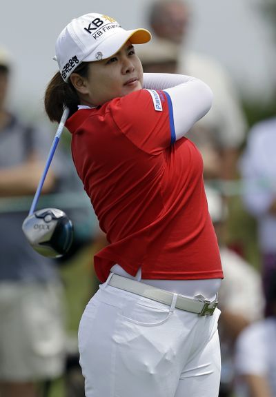 South Korea’s Inbee Park shot a 71 on Saturday and leads by four. (Associated Press)