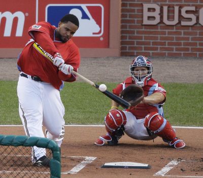 Prince Fielder of the Milwaukee Brewers had a 503-foot home run. (Associated Press / The Spokesman-Review)