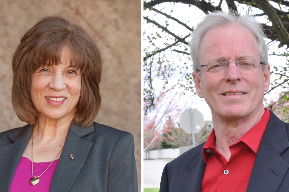 Incumbent Lori Kinnear, left, faces Tony Kiepe in the 2019 November election for Spokane City Council district 2, which represents the South Hill. (Courtesy)