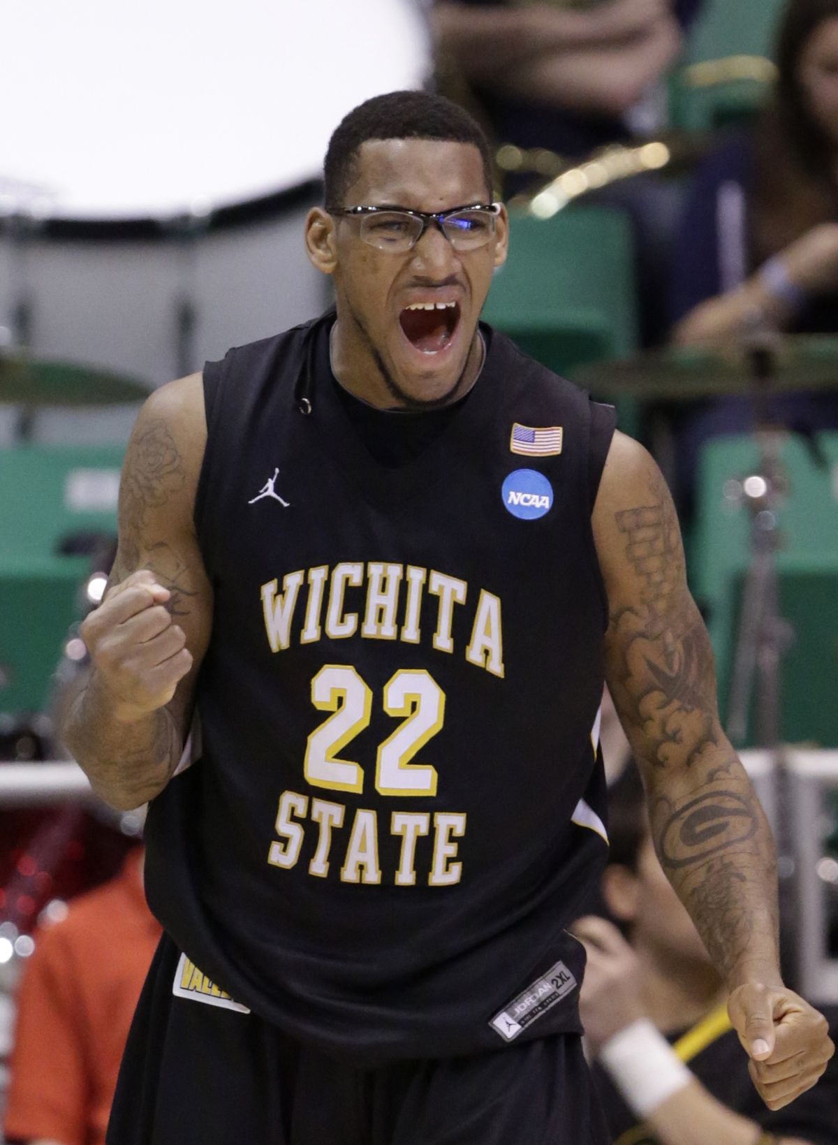 Carl Hall and Shockers pulled apart Pittsburgh in win on Thursday. (Associated Press)