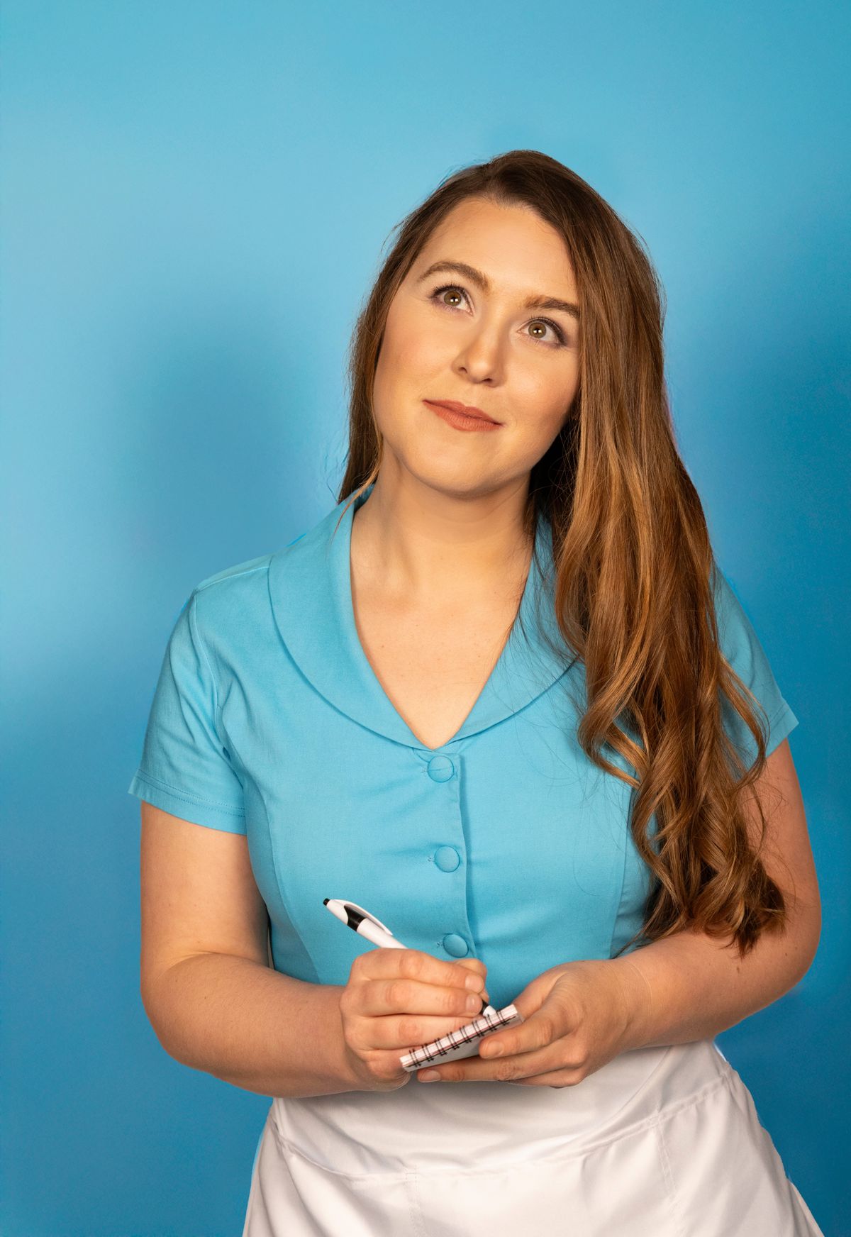 Chelsea LeValley as Jenna in Spokane Civic Theatre’s production of “Waitress.” (Courtesy of Marlee Melinda Andrews)