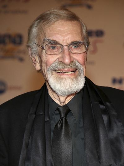 In this March 2, 2014, file photo, Martin Landau arrives at the 24th Night of 100 Stars Oscars Viewing Gala at the Beverly Hills Hotel in Beverly Hills, Calif. Landau died Saturday, July 15, 2017, of unexpected complications during a short stay at UCLA Medical Center, his publicist Dick Guttman said. He was 89. ( (Annie I. Bang / Annie I. Bang/Invision/AP)