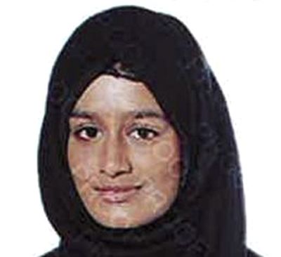 FILE - This undated photo released by the Metropolitan Police of London, shows Shamima Begum. Shamima Begum who ran away from London as a teenager to join the Islamic State group lost her bid Friday Feb. 26, 2021 to return to the U.K. to fight for the restoration of her citizenship, which was revoked on national security grounds. (HOGP)