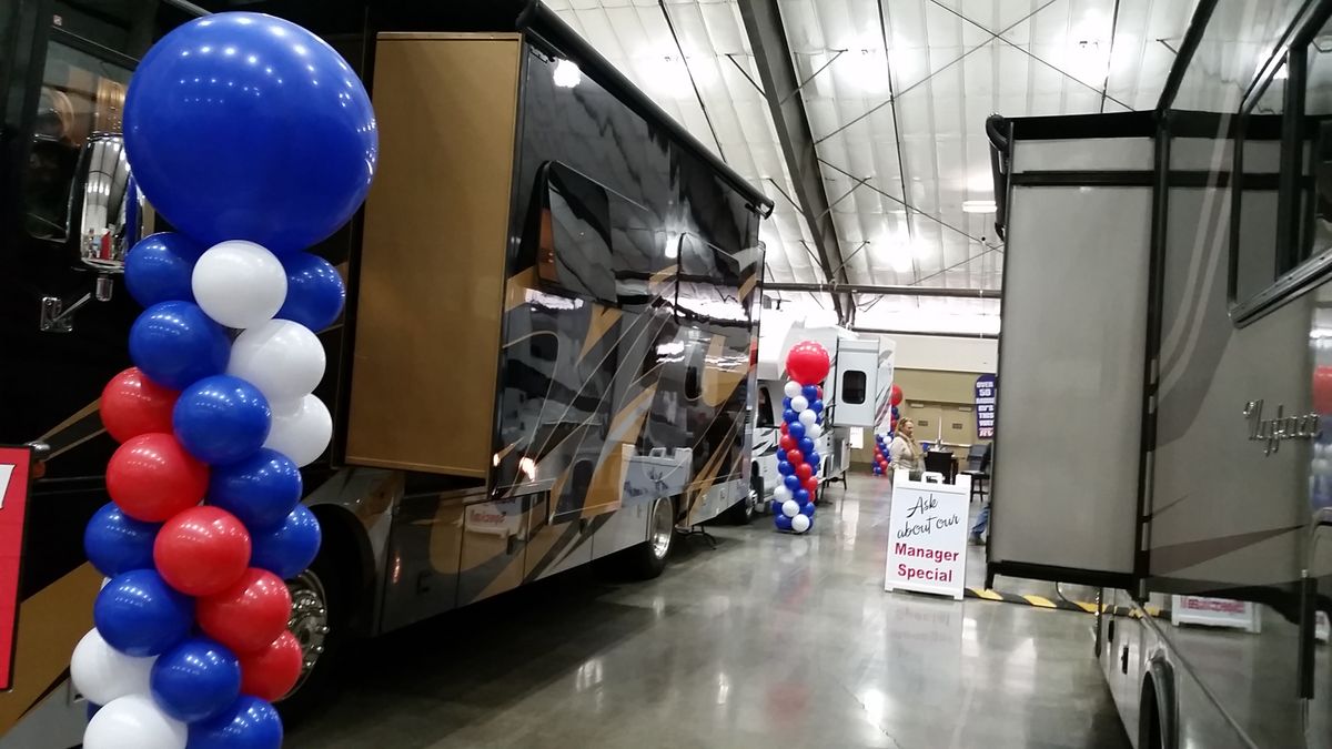 The Inland Northwest RV Show at the Spokane County Fair and Expo Center. (Joe Butler)