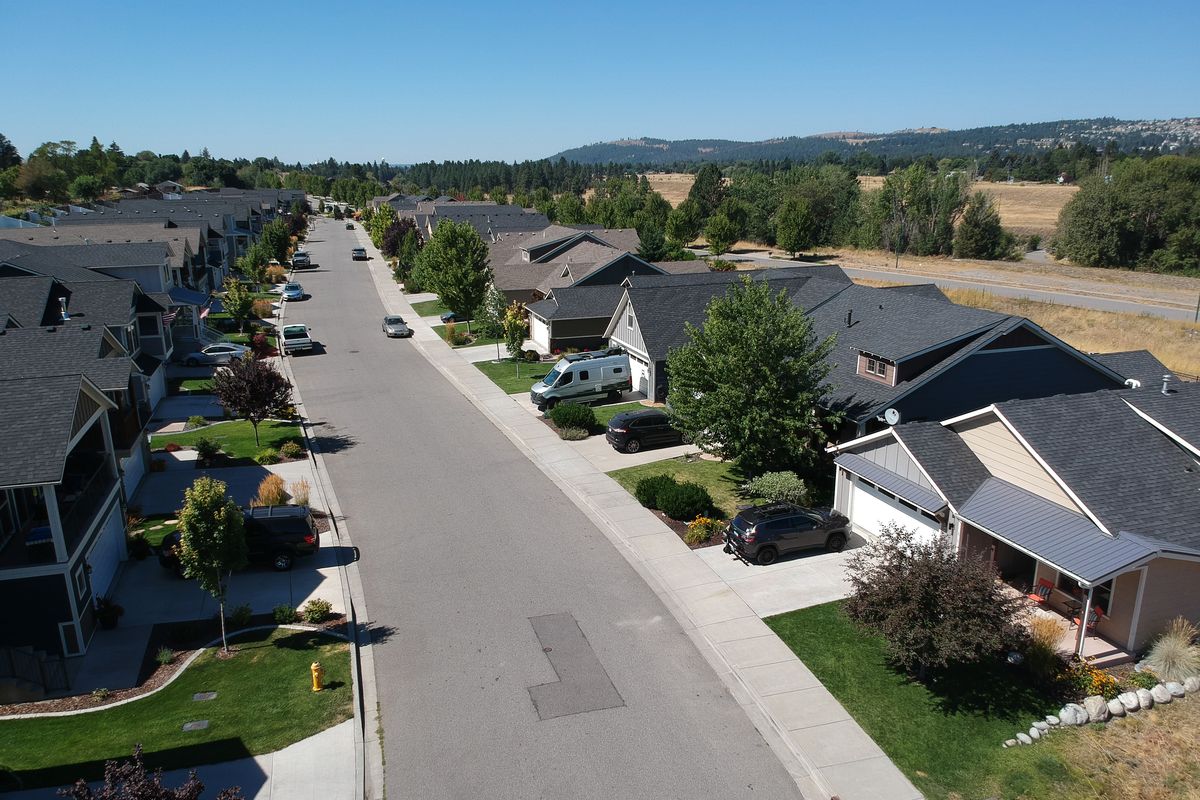 Development continues in the Coyote Rock development, near the Spokane River in Spokane Valley, shown Thursday, Aug. 28, 2020. Wallethub.com calls the Spokane area as a top real estate market in the country.  (Jesse Tinsley/The Spokesman-Review)