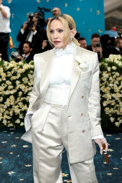 Madonna attends the 2025 Met Gala Celebrating “Superfine: Tailoring Black Style” at Metropolitan Museum of Art on May 5 in New York City. (Dimitrios Kambouris/Getty Images North America/TNS)