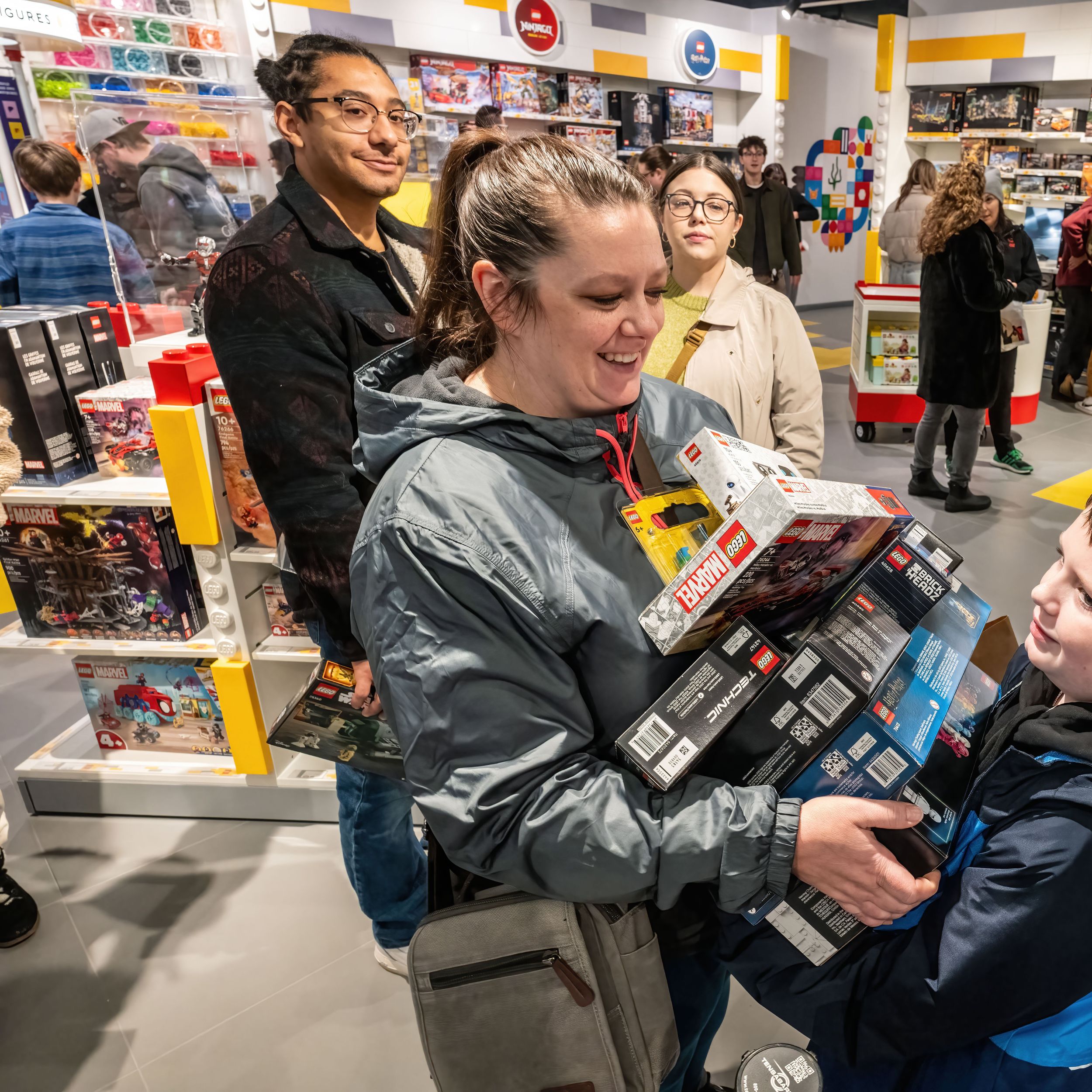 Lining up for Legos New store opens in downtown Spokane with long