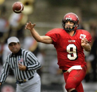 
Reigning Big Sky Conference Offensive MVP quarterback Erik Meyer leads a potent Eastern Washington attack.
 (File/ / The Spokesman-Review)