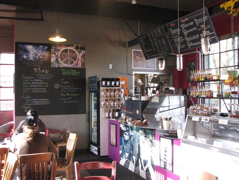 The newly updated interior from The Shop coffee house located at 924 S. Perry Street. (Pia Hallenberg)