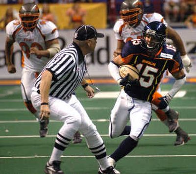 
Raul Vijil is recovering from a left hamstring injury but has been a prolific receiver in two seasons with the Shock. 
 (File / The Spokesman-Review)