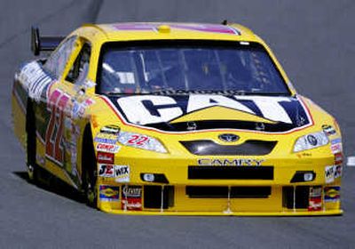 
Dave Blaney, driving the No. 22 car for Toyota, will give the Japanese manufacturers their first pole start Sunday. Associated Press
 (Associated Press / The Spokesman-Review)