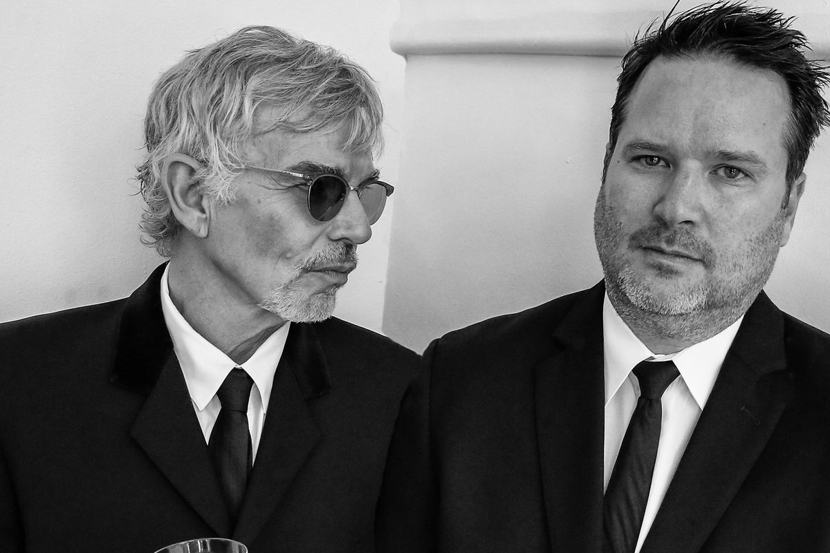 Boxmasters vocalists and multi-instrumentalists Billy Bob Thornton and J.D. Andrew headline Bing Crosby Theater on Friday night.  (Courtesy)