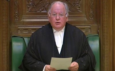 Speaker of Britain’s House of Commons Michael Martin announces his resignation.  (Associated Press / The Spokesman-Review)