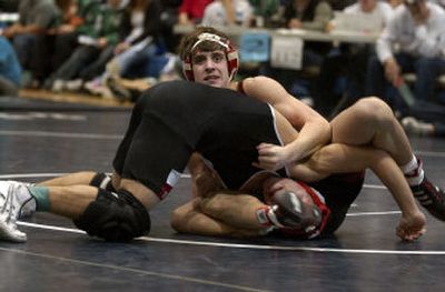 
Jamie Tamura of North Central High School wrestled Chase Fish of University at the  Inland Empire Wrestling Invitational in December. The early-season loss was just the beginning of an amazing year for Tamura.
 (Photo Archive / The Spokesman-Review)