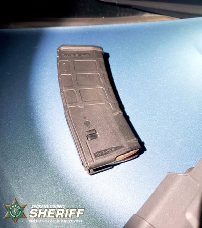 A rifle magazine believed to be Armail K. Porter’s is shown.  (Courtesy of Spokane County Sheriff's Office)